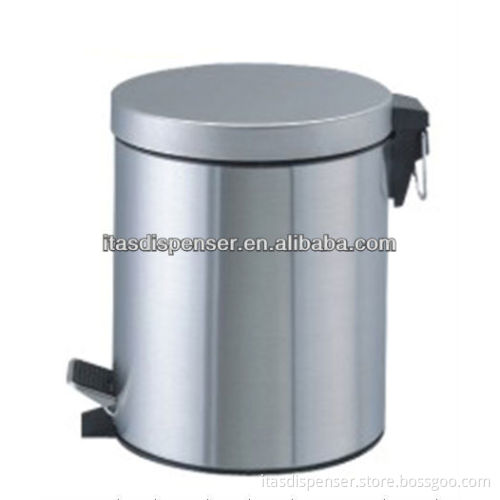 waste bin with flat cover